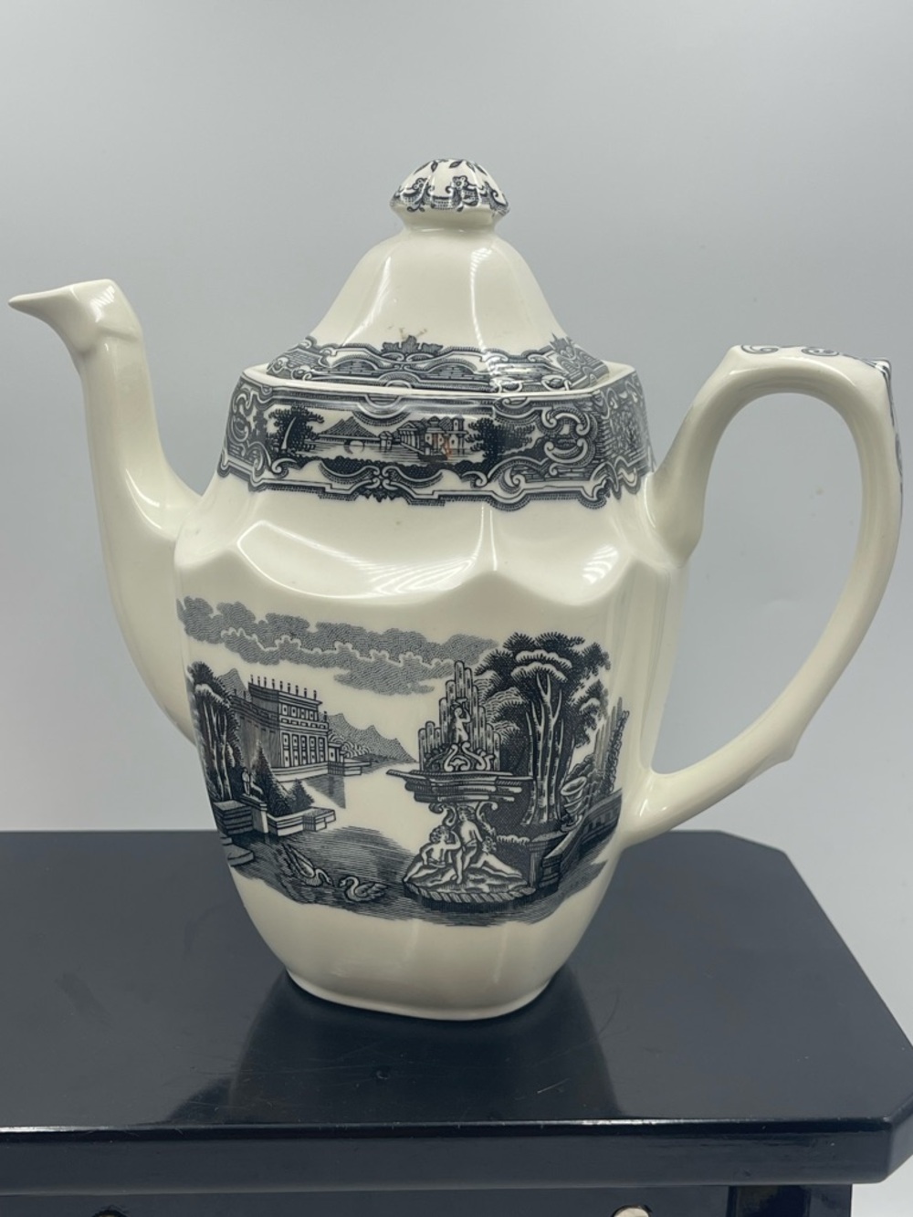 Vintage La Cartuja De Sevilla “Ochavada Collection” Transferware Coffee / Teapot